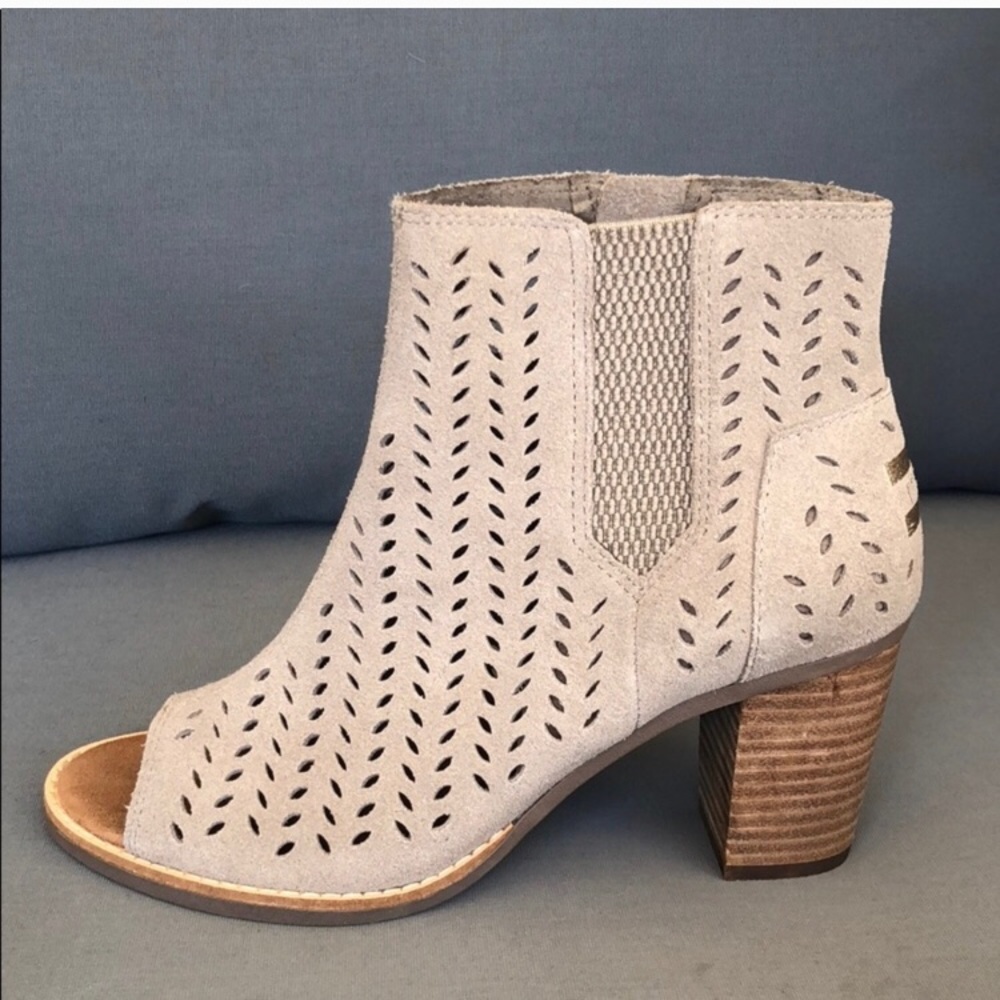 TOMS Majorca Peep Toe Bootie